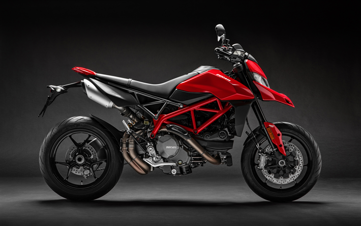4k, Ducati Hypermotard 950, vista laterale, 2019 moto, superbike, moto italiana, la Ducati