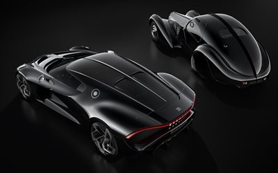 2019, Bugatti La Voiture Noire, car evolution, hypercar, new black La Voiture Noire, swedish supercars, Bugatti