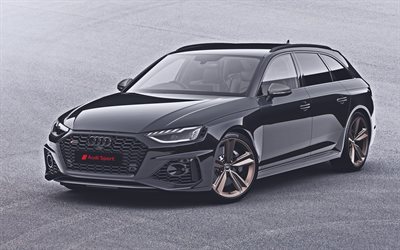 Audi RS4 Avant, 4k, B9, 2020 arabalar, Bronz Edition, ayarlama, UK-spec, 2020 Audi RS4 Avant, Alman otomobil, Audi