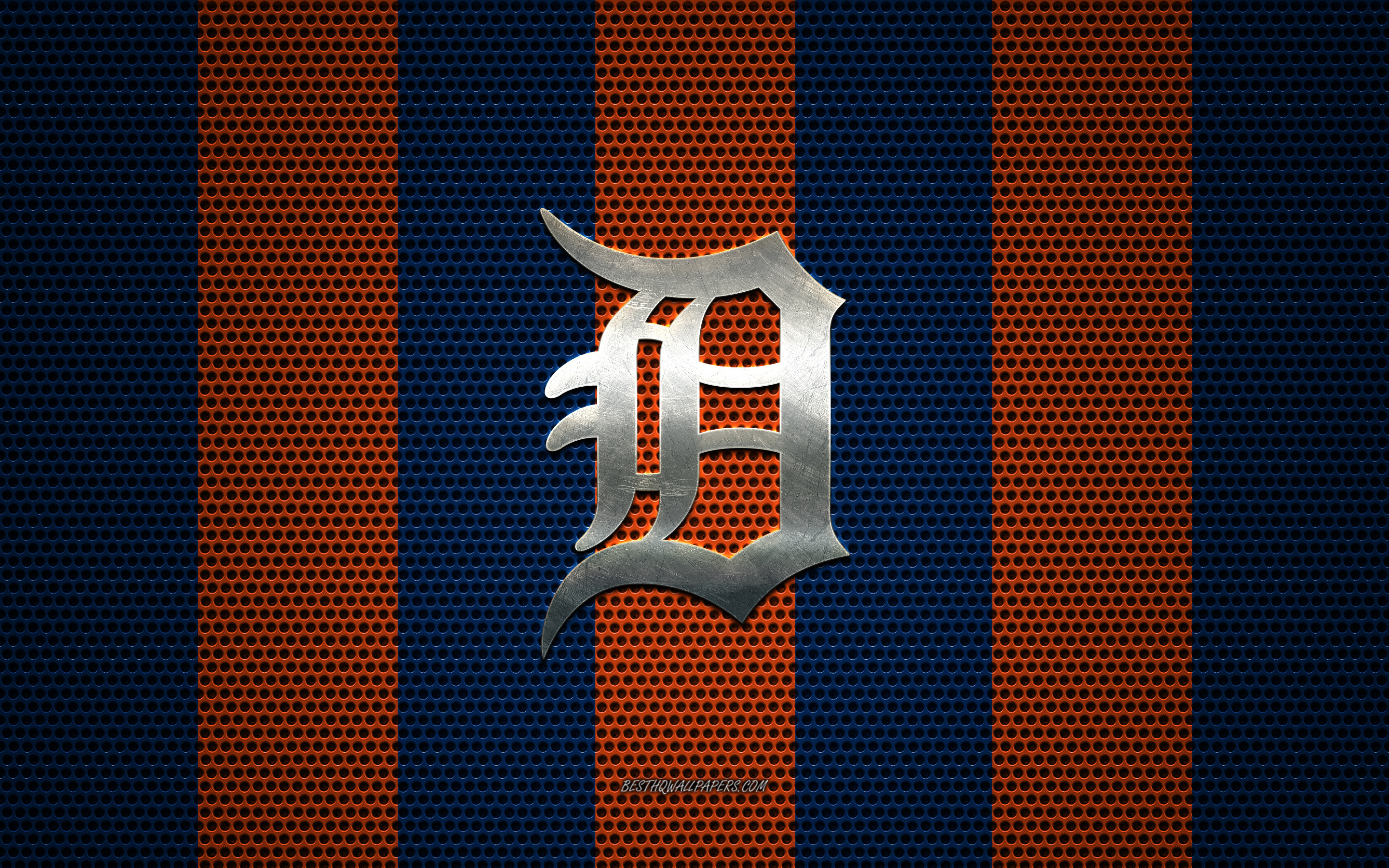 Download Detroit Tigers Blue Logo Wallpaper