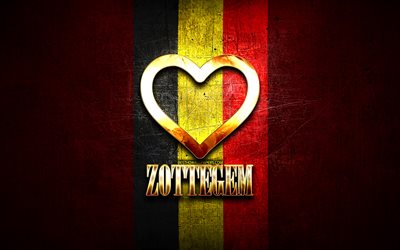 I Love Zottegem, belgian cities, golden inscription, Day of Zottegem, Belgium, golden heart, Zottegem with flag, Zottegem, Cities of Belgium, favorite cities, Love Zottegem