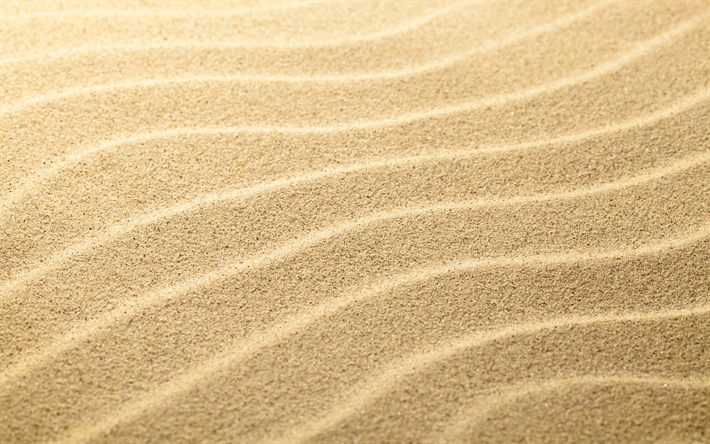 areia de textura, 4k, deserto, macro, areia fundos, dunas de areia, areia padr&#227;o, areia