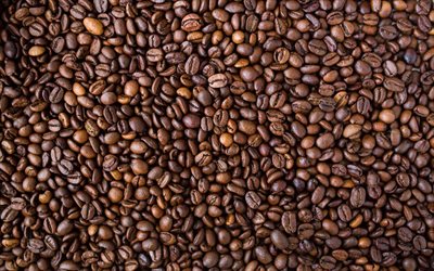 les grains de caf&#233; de la texture, de caf&#233;, de fond, de c&#233;r&#233;ales, caf&#233; noir