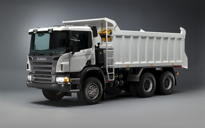 Scania P380, 6x4, camion minier, les nouveaux camions, &#224; l&#39;ext&#233;rieur, Scania