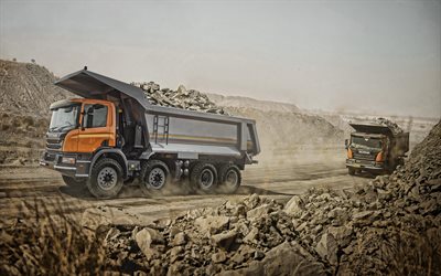 Scania P440, dumper da miniera, camion da cava, Scania P410, nuovi camion, Scania