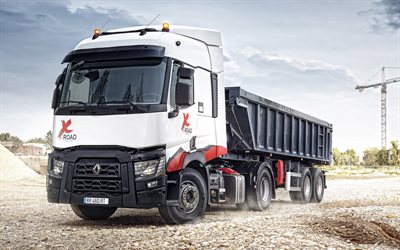 Renault T X-ROAD, 2019, les nouveaux camions, camions &#224; benne, v&#233;hicules de construction, Renault Trucks