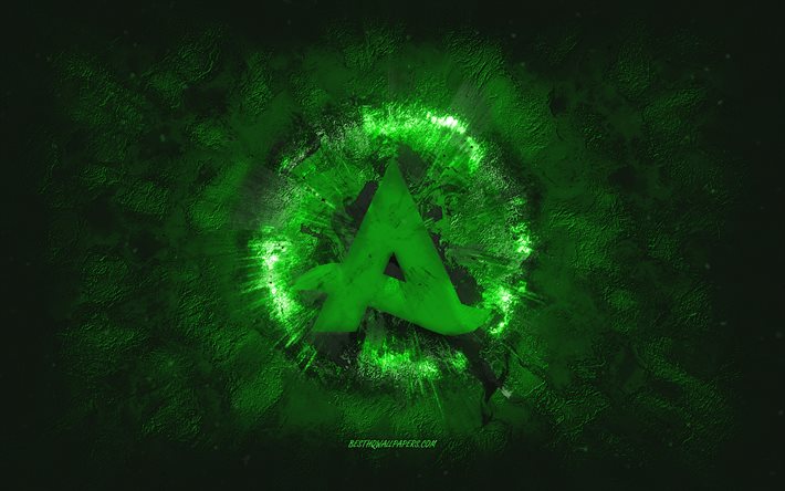 Logo Afrojack, art grunge, fond de pierre verte, logo vert Afrojack, Afrojack, art cr&#233;atif, logo grunge vert Afrojack