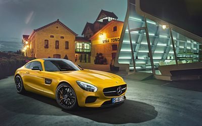 Mercedes-AMG GT, supercars, 2017 cars, german cars, Mercedes