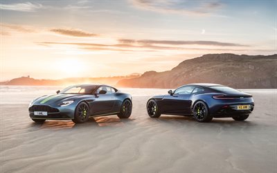 Aston Martin DB11 AMR, 4k, 2019 autot, superautot, Aston Martin DB11, desert, Aston Martin