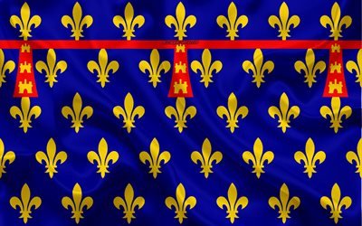 Bandiera di Artois, 4k, regione francese, seta, bandiera, regioni della Francia, della seta, texture, Artois, creativo, arte, Francia