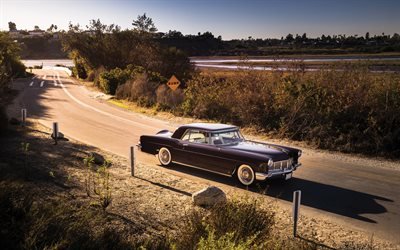 Lincoln Continental Mark II, retro cars, 1956 coches, carretera, coches americanos, 60A, 1956 Lincoln Continental, Lincoln