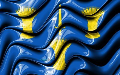 Cheshire flag, 4k, Counties of England, administrative districts, Flag of Cheshire, 3D art, Cheshire, english counties, Cheshire 3D flag, England, United Kingdom, Europe