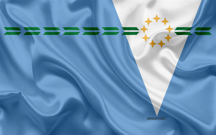 Bandera de Formosa 4k, bandera de seda, provincia de Argentina, de seda textura, Formosa bandera, arte creativo, Formosa, Argentina