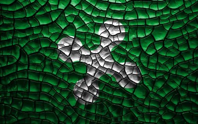 Flag of Lombardy, 4k, italian regions, cracked soil, Italy, Lombardy flag, 3D art, Lombardy, Regions of Italy, administrative districts, Lombardy 3D flag