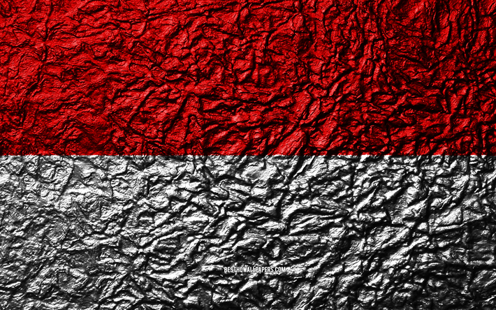 Bandiera di Hesse, 4k, pietra, texture, onde texture, Hesse, bandiera, germania, Assia, Germania, sfondo, i distretti amministrativi, gli Stati della Germania