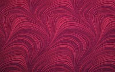 violet texture de tissu, tissu de milieux avec des lignes, tissu, texture, fond mauve avec des ornements