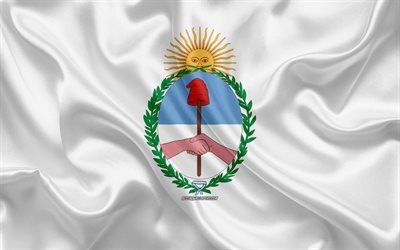 Arjantin, ipek doku, Jujuy bayrağı, yaratıcı sanat Jujuy bayrak, 4k, ipek bayrak, il, Jujuy