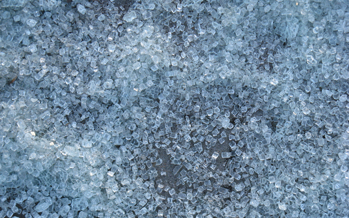 des cubes de glace, la texture, la 4k, de la macro, de la glace de milieux, backrounds avec de la glace, close-up, de la glace de textures