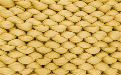 yellow rope texture, yellow knitted texture, yellow knitted background, rope texture, yellow thread texture
