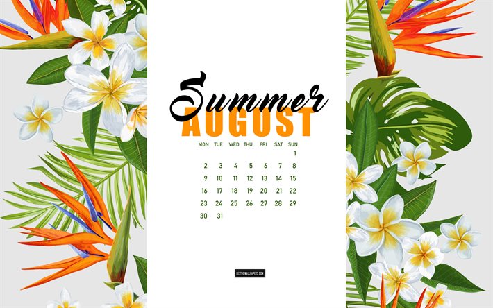 ダウンロード画像 21年8月カレンダー 熱帯の花 8月 21年の夏のカレンダー 夏の背景 21年8月のカレンダー 花とカレンダー フリー のピクチャを無料デスクトップの壁紙