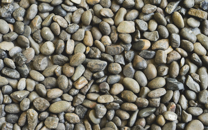 le gris des pierres, des cailloux, de la texture de pierre, de petites pierres