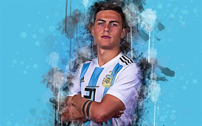 باولو Dybala, الفن, 4k, الأرجنتين فريق كرة القدم الوطني, الفنون الإبداعية, أسلوب الجرونج, Aregnta, صورة, الوجه, الأرجنتيني لاعب كرة القدم, إلى الأمام