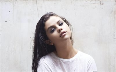 4k, Selena Gomez, 2018, photoshoot, portrait, beauty, superstars, american singer, brunette