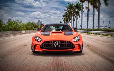 Mercedes-AMG GT Black Series, 4k, front view, 2021 cars, C190, supercars, 2021 Mercedes-AMG GT, german cars, Mercedes