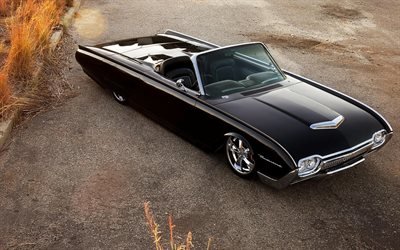 Chevrolet Impala Convertible, 1965 coches, low rider, retro coches, Chevrolet Impala negro