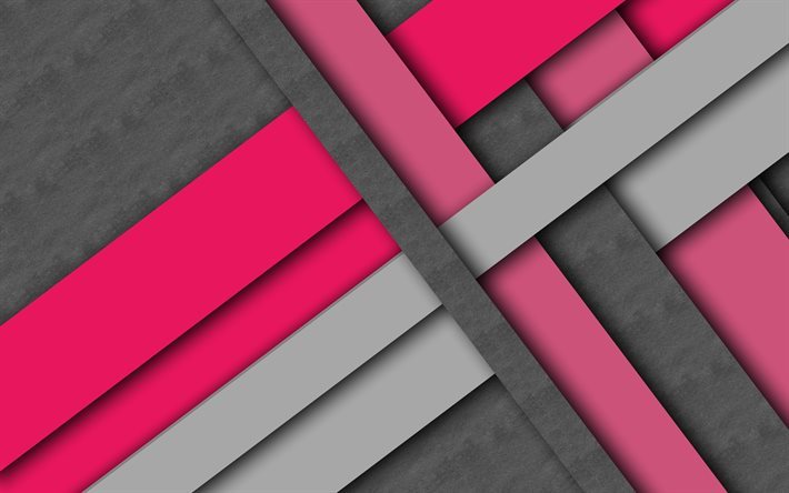 linjer, rosa, gr&#229;, kreativa, geometri, Klubba, r&#228;nder