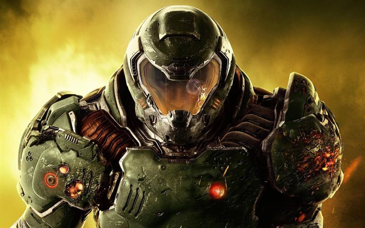 Doom 4, soldado, 2016, cyber guerreiro