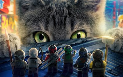 The LEGO Ninjago Movie, 3d-animation, cat, 2017 movie