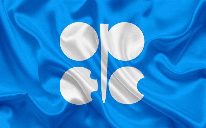 La bandera de la OPEP, Organizaci&#243;n de Pa&#237;ses Exportadores de Petr&#243;leo, la organizaci&#243;n internacional del petr&#243;leo, la producci&#243;n de aceite de