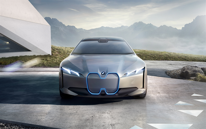 bmw i vision dynamics, 4k, 2017 autos, concept cars, german cars, bmw