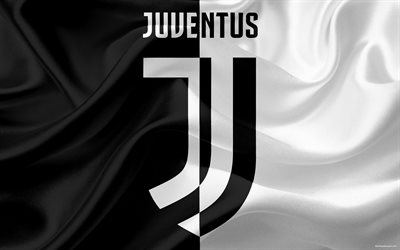 Nuevo logotipo de la Juventus, 4k, logotipo, la Juventus, el f&#250;tbol, Serie a, Italia, Tur&#237;n