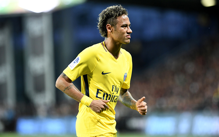 Neymar, 4k, PSG, soccer, football stars, Ligue 1, Paris Saint-Germain, footballers, Neymar JR