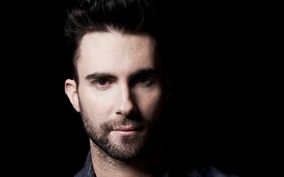 Adam Levine, 4k, Cantora norte-americana, retrato, famosos Americanos, Maroon 5