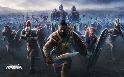 Total War Arena, 2018, i personaggi principali, poster, Annibale, Leonidas, Boudica, Germanico, Hasdrubal