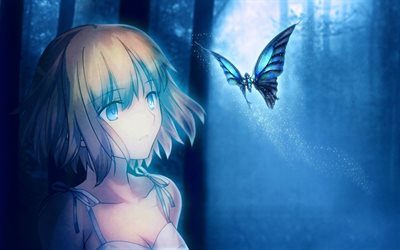 Saber, butterfly, Fate Series, manga, Fate Zero, TYPE-MOON, Fate Stay Night