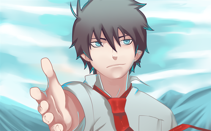 rin okumura, grafik, ao no exorcist-mangas, blue exorcist