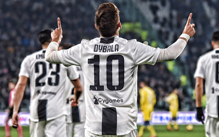 Paulo Dybala, la Juventus FC, le joueur de football Argentin, attaquant, le but de la Serie A, le football, Dybala