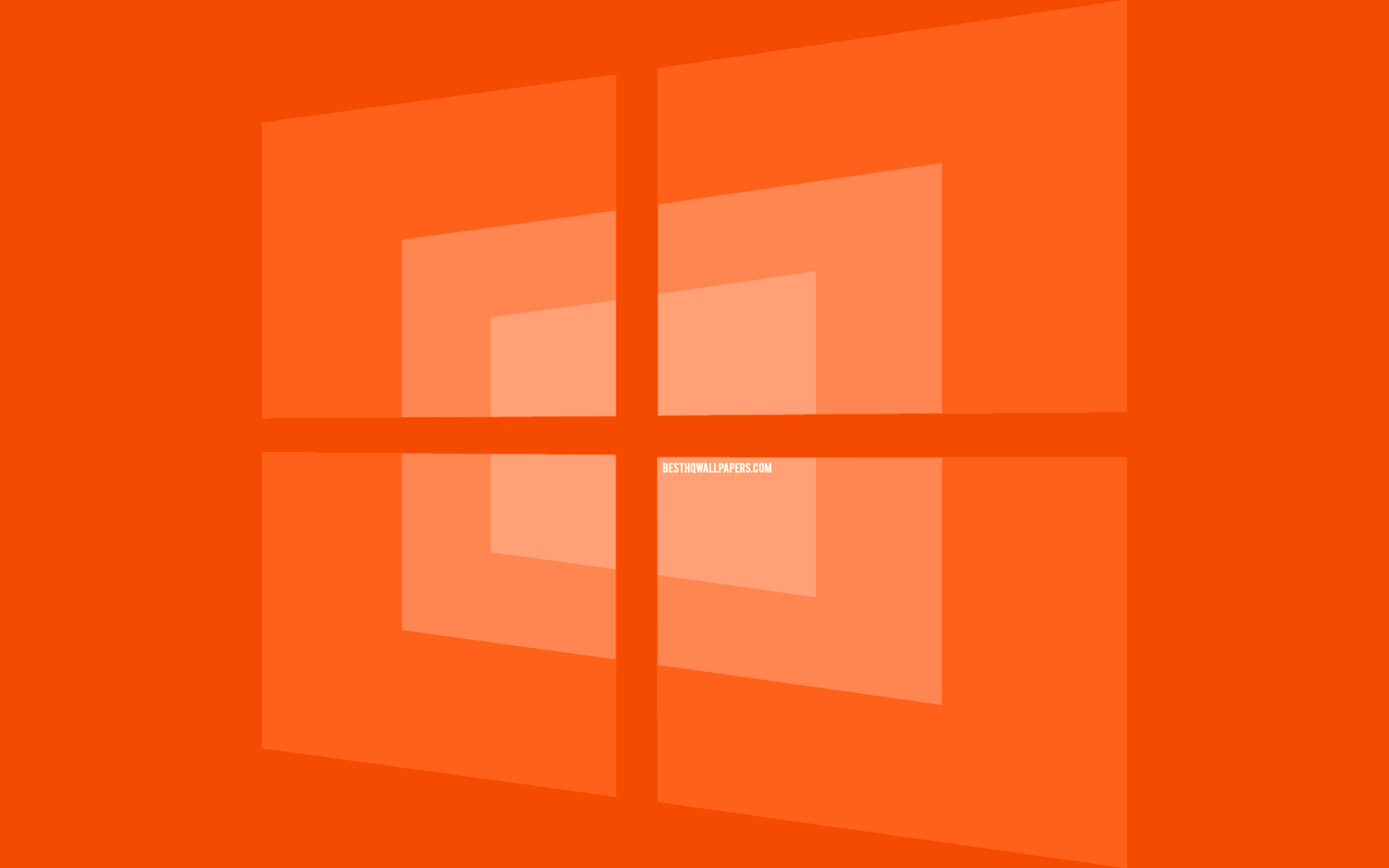 ダウンロード画像 4k Windows10のオレンジロゴ 最小限の の オレンジ色の背景 創造 ブランド Windows10のロゴ 作品 Windows10 画面の解像度 3840x2400 壁紙デスクトップ上