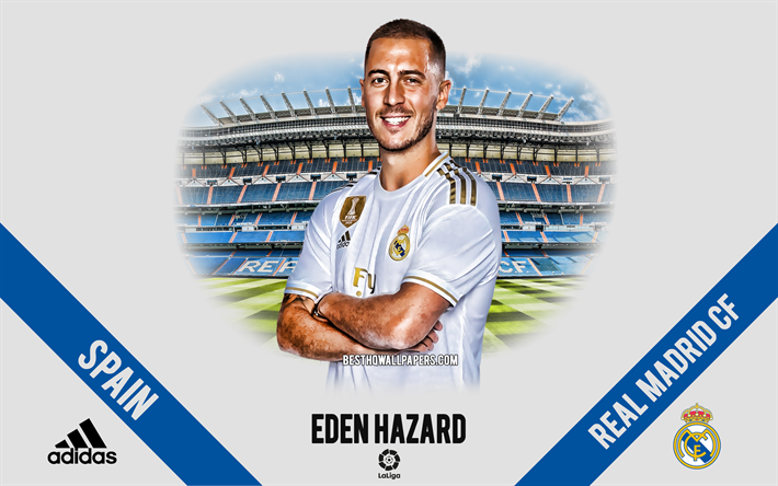تحميل خلفيات Eden Hazard, ريال مدريد, صورة, البلجيكي لاعب كرة قدم, لاعب