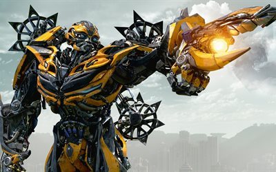 Transformers 5, L&#39;Ultimo Cavaliere, 2017, bumblebee, 4k, Autobot, Trasformatori