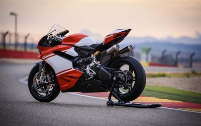 A Ducati 1299 Superleggera, 2017 motos, sbk, raceway, vermelho Ducati