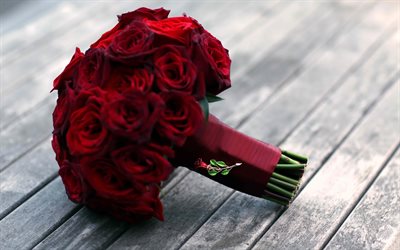 buqu&#234; de rosas vermelhas, buqu&#234; de casamento, borgonha rosas, lindas flores, rosas