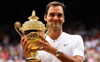 Roger Federer, ATP, Swiss tennis player, Association of Tennis Professionals, 4k