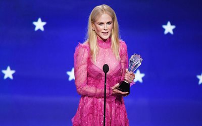 4k, Nicole Kidman, 2018, movie stars, photoshoot, Critics Choice Awards, american actress, beauty, Hollywood