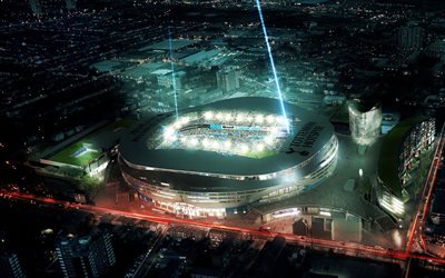 El Tottenham Hotspur Estadio, vista a&#233;rea, de f&#250;tbol, de los Spurs Nuevo Estadio, estadio de f&#250;tbol, Londres, ingl&#233;s estadios, el Tottenham Arena