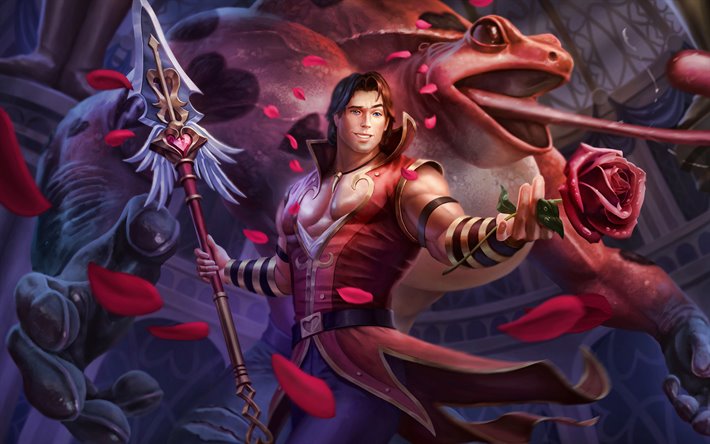 Download wallpapers Cu Chulainn with rose, 4k, Smite God, 2020 games ...